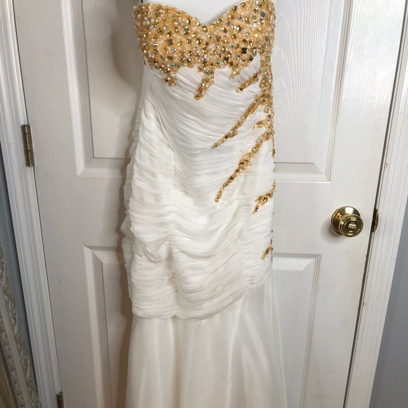 Mac Duggal Dresses & Skirts - Mac Duggal white long formal dress